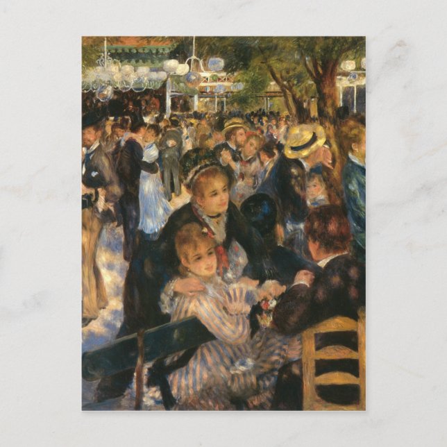 Postal Bal du Galette de Renoir (1876) (Anverso)