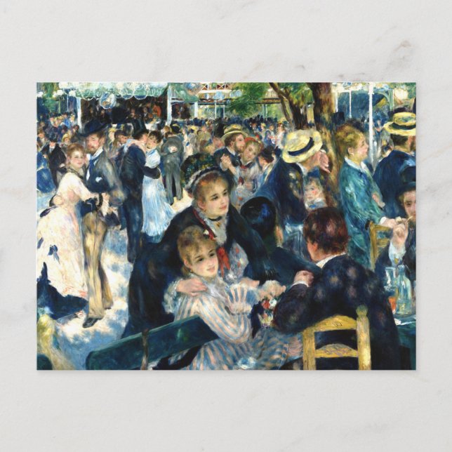 Postal Bal Du Moulin De La Galette Pierre Auguste Renoir (Anverso)