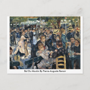 Postal Bal Du Moulin Por Pierre-Auguste Renoir