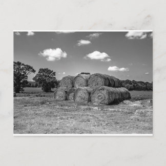 Postal Balas de heno en el campo norfolk