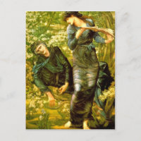 Balbuceo de Merlin ~ Burne-Jones 1874 Pintura
