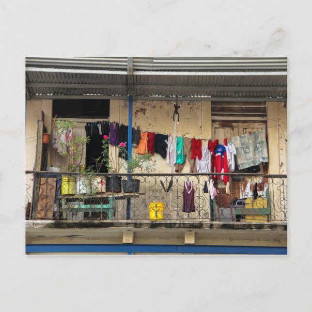 Postal Balcón, Casco Viejo, Ciudad de Panamá (Anverso)