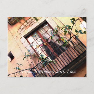 Postal Balcón de Barcelona