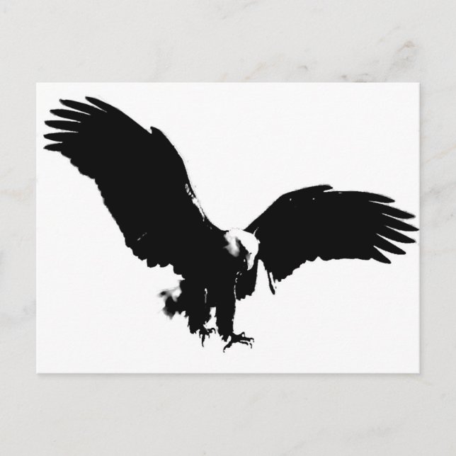 Postal Bald Eagle Silhouette (Anverso)