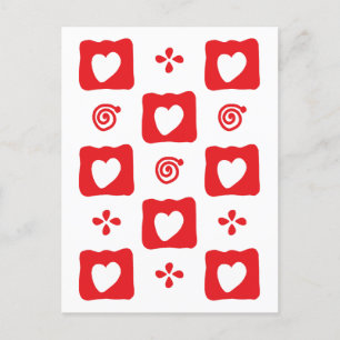 Postal Baldosas de Mosaic Heart