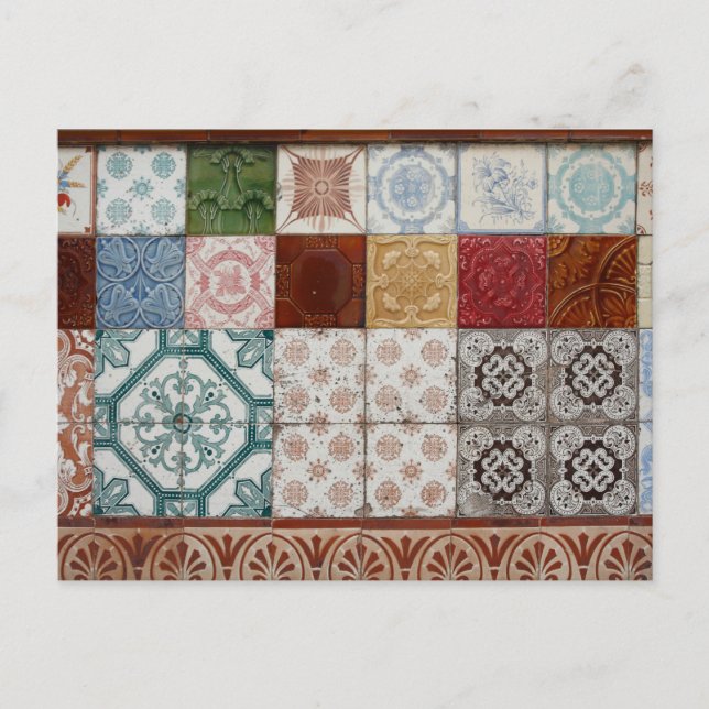 Postal Baldosas de Portugal (Anverso)