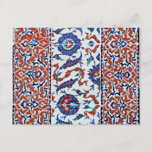 Postal Baldosas florales de Turquía