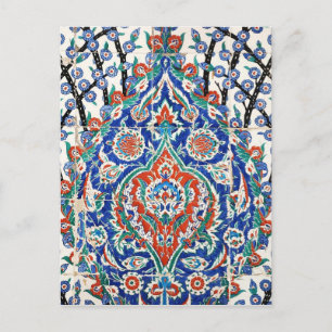 Postal Baldosas florales de Turquía