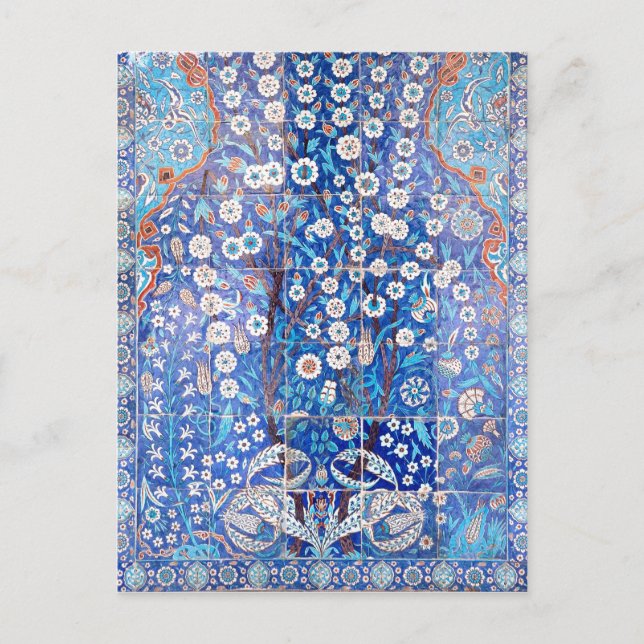 Postal Baldosas turcas de época (Anverso)