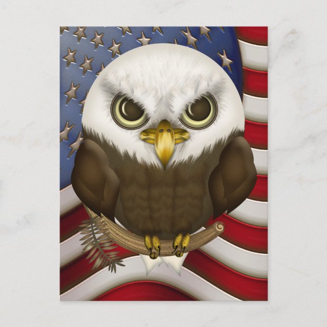 Postal Baldwin El águila del calvo (Anverso)