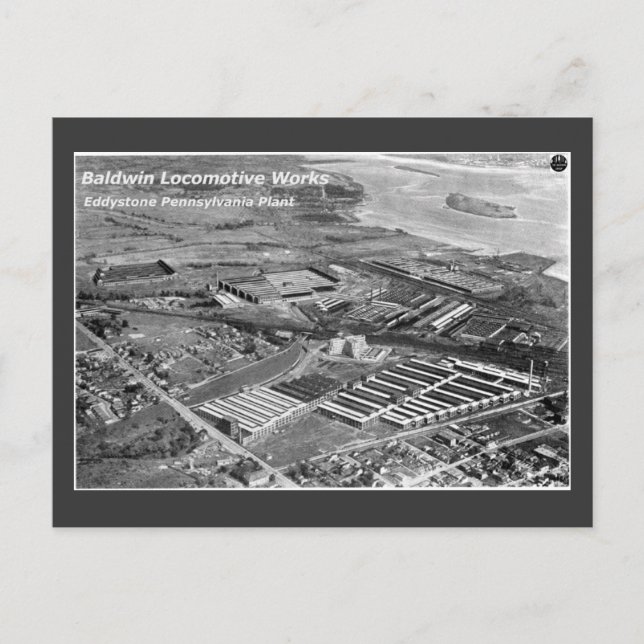 Postal Baldwin Locomotive Works, Eddystone Pennsylvania (Anverso)