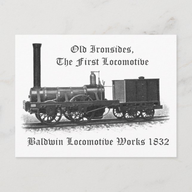 Postal Baldwin Locomotive Works ,Viejas Ironside 1832 (Anverso)