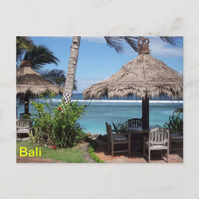 Postal Bali Beach Scene (Anverso)