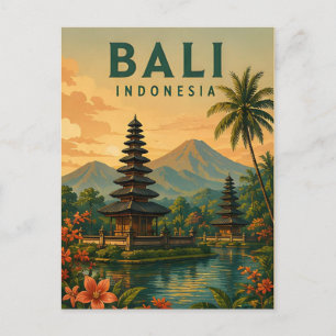 Postal Bali Indonesia templos tropicales isla viajes 🌴