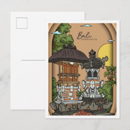 Postal Bali Tierra de Dios Indonesia Viajes