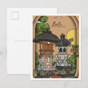 Postal Bali Tierra de Dios Indonesia Viajes
