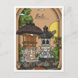 Postal Bali Tierra de Dios Indonesia Viajes