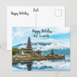 Postal Bali vacation postcard