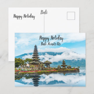Postal Bali vacation postcard