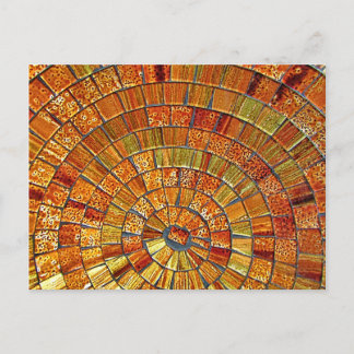 Postal Balinese Glass Tile Art- Brown