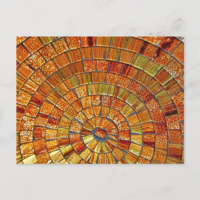 Postal Balinese Glass Tile Art- Brown (Anverso)