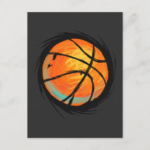 Postal Ball Sport Fan jugador de baloncesto