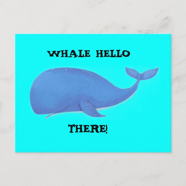 Postal ¡ballena, BALLENTO, AHÍ! (Anverso)