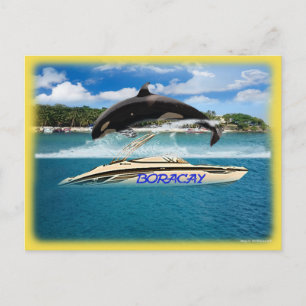 Postal Ballena de playa de Filipinas