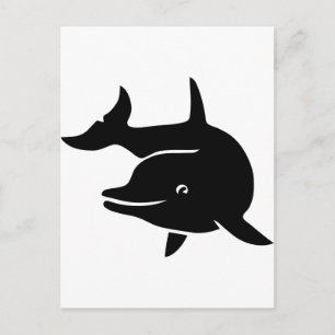 Postal ballena delfina delfin delphin