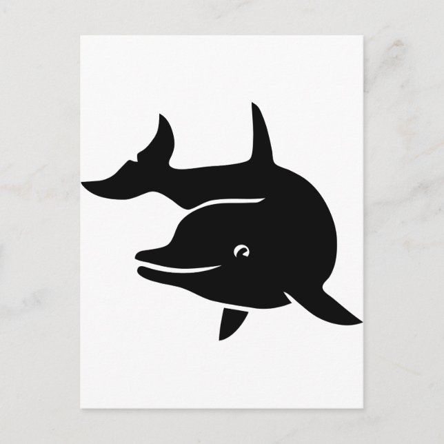 Postal ballena delfina delfin delphin (Anverso)