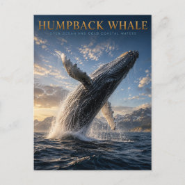 Postal Ballena Jorobada ANIMALES Océano Abierto