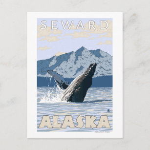 Postal Ballena jorobada - Seward, Alaska