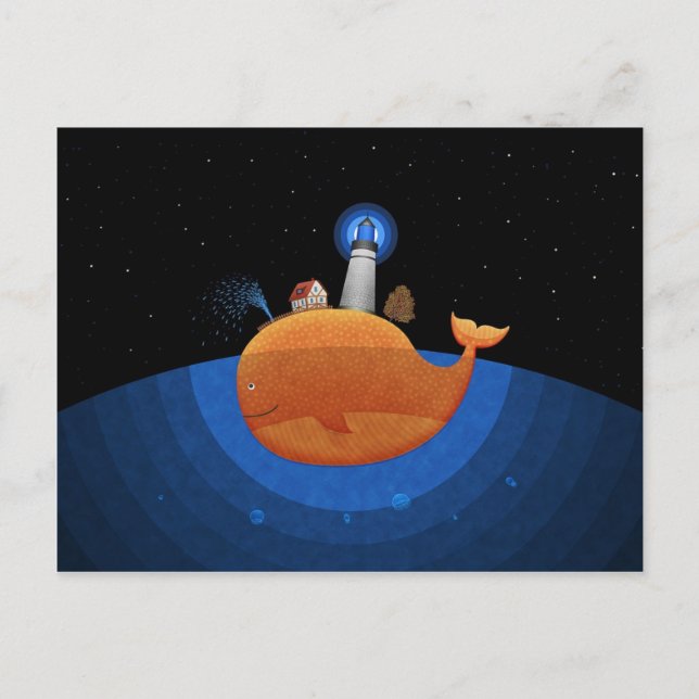 Postal Ballena (noche) (Anverso)