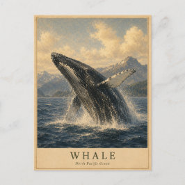 Postal Ballena Pacífico Norte VINTAGE