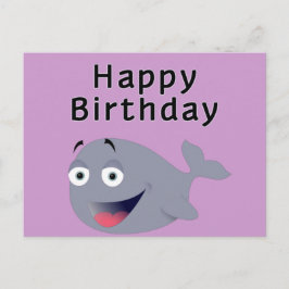 Postal Ballenas de un tiempo - Feliz cumpleaños