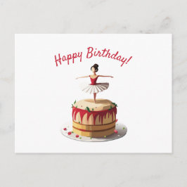 Postal Ballerina Birthday Cake