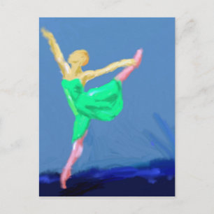 Postal Ballerina Dance Art