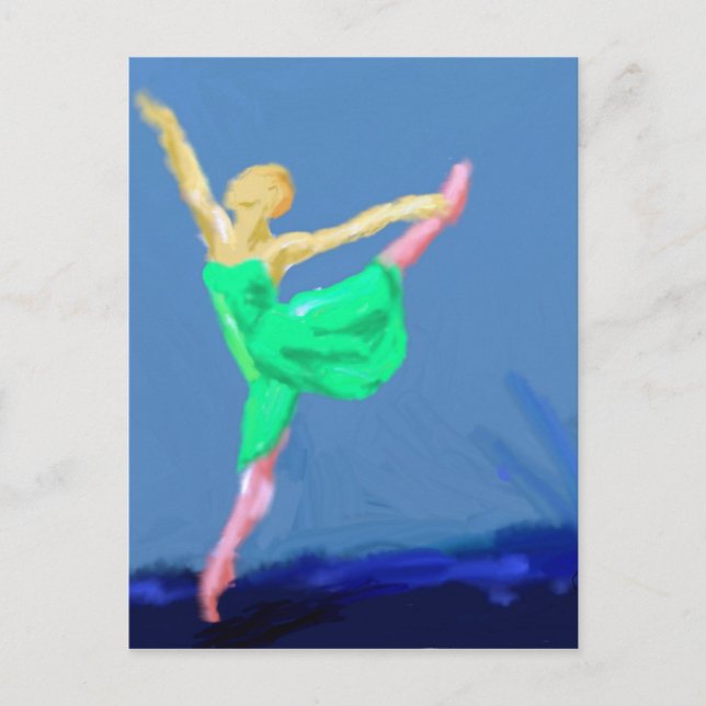 Postal Ballerina Dance Art (Anverso)