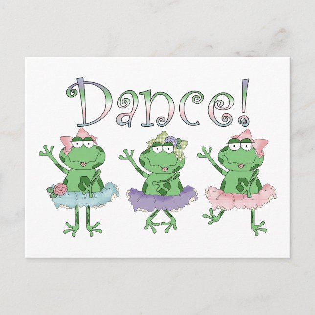 Postal Ballerina Dance Frogs (Anverso)