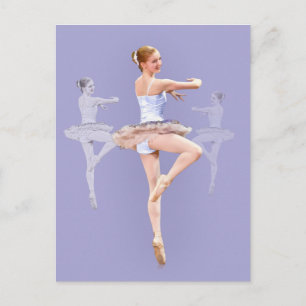 Postal Ballerina en Triplicate, Postcard
