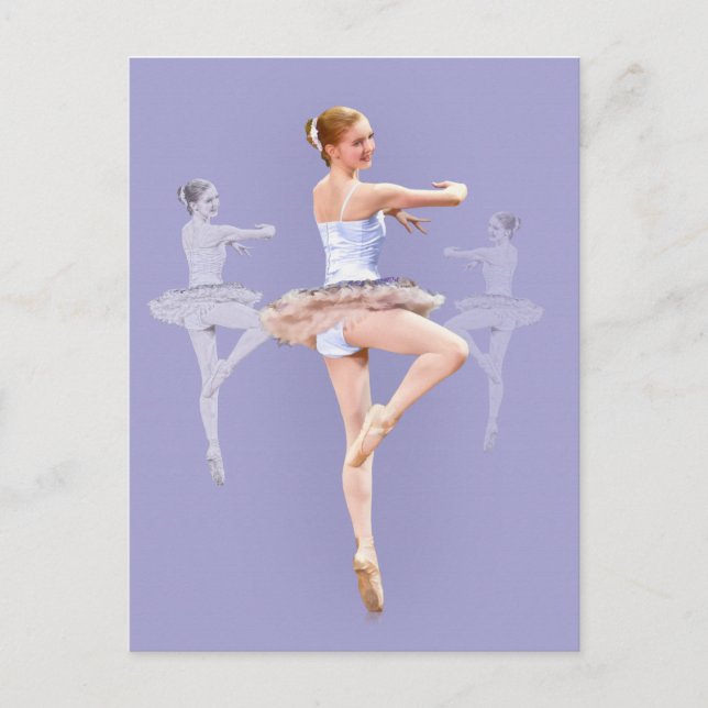 Postal Ballerina en Triplicate, Postcard (Anverso)