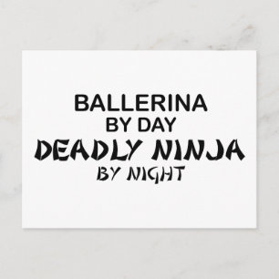 Postal Ballerina Morly Ninja de noche