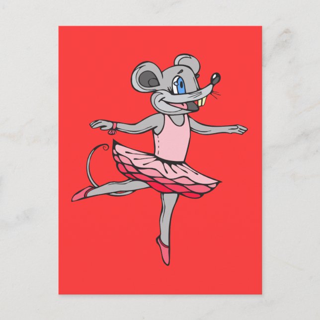 Postal Ballerina Mouse (Anverso)