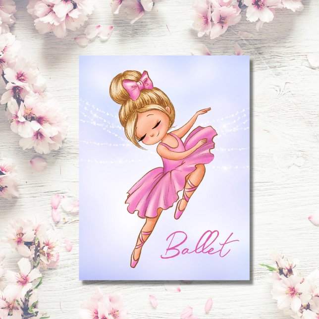 Postal Ballerina Pink, ballet de Bonito púrpura (Subido por el creador)