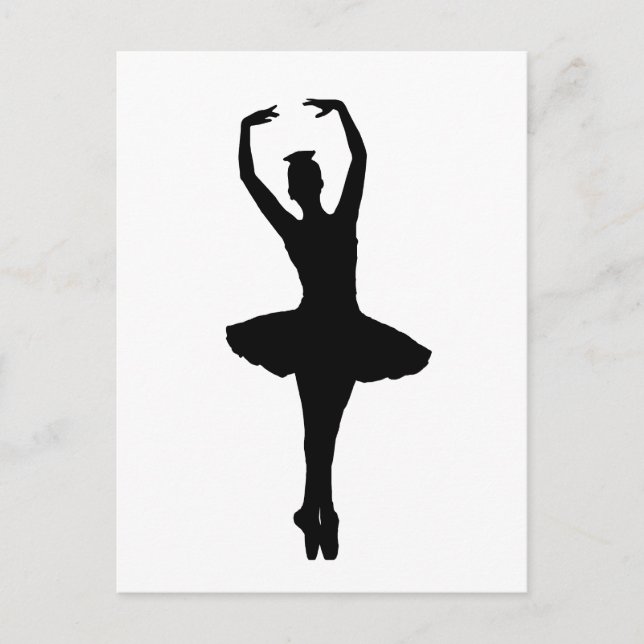 Postal BALLERINA PIROUETTE EN POINTE (Bailarina de ballet (Anverso)