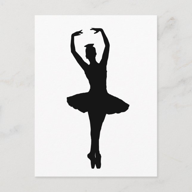 Postal BALLERINA PIROUETTE EN POINTE (Bailarina de ballet (Anverso)