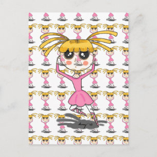 Postal Ballerina Postcard