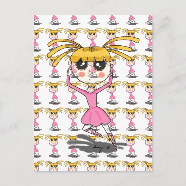 Postal Ballerina Postcard (Anverso)