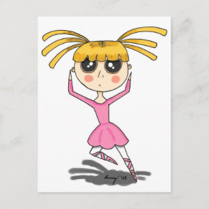 Postal Ballerina Postcard