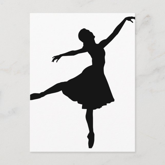 Postal Ballerina Silhouette (Anverso)
